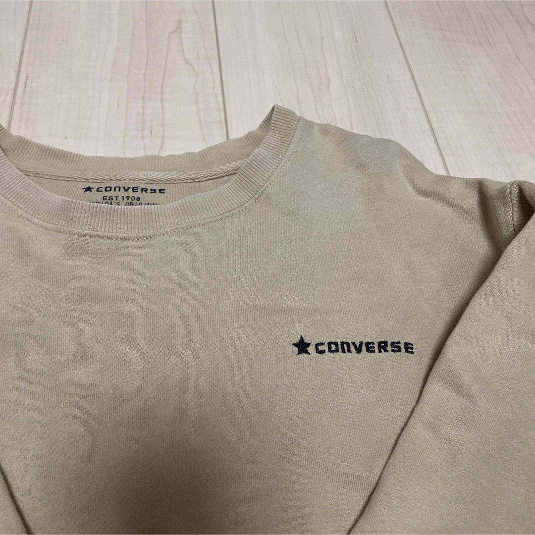 CONVERSE(コンバース)のconverse トレーナー　ベージュ レディースのトップス(トレーナー/スウェット)の商品写真