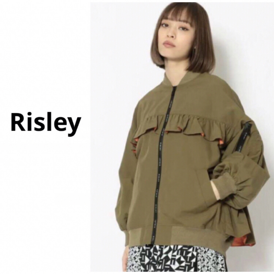 NOLLEY'S(ノーリーズ)のRisley/リズレー/強撥水Backフリルブルゾン レディースのジャケット/アウター(ブルゾン)の商品写真