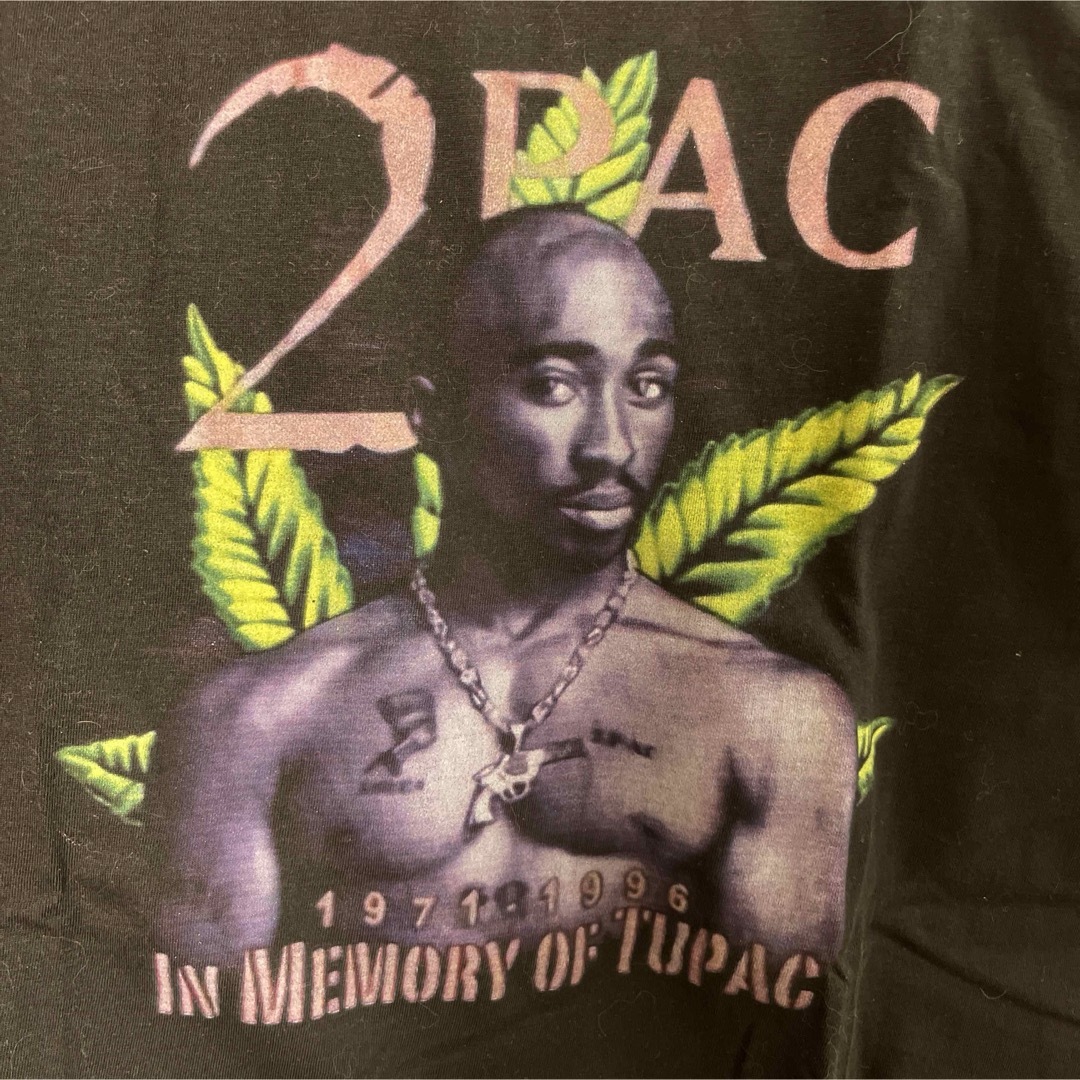 レア　2PAC トゥーパック　HIP HOP　伝説ラッパー　XXL メンズのトップス(Tシャツ/カットソー(半袖/袖なし))の商品写真