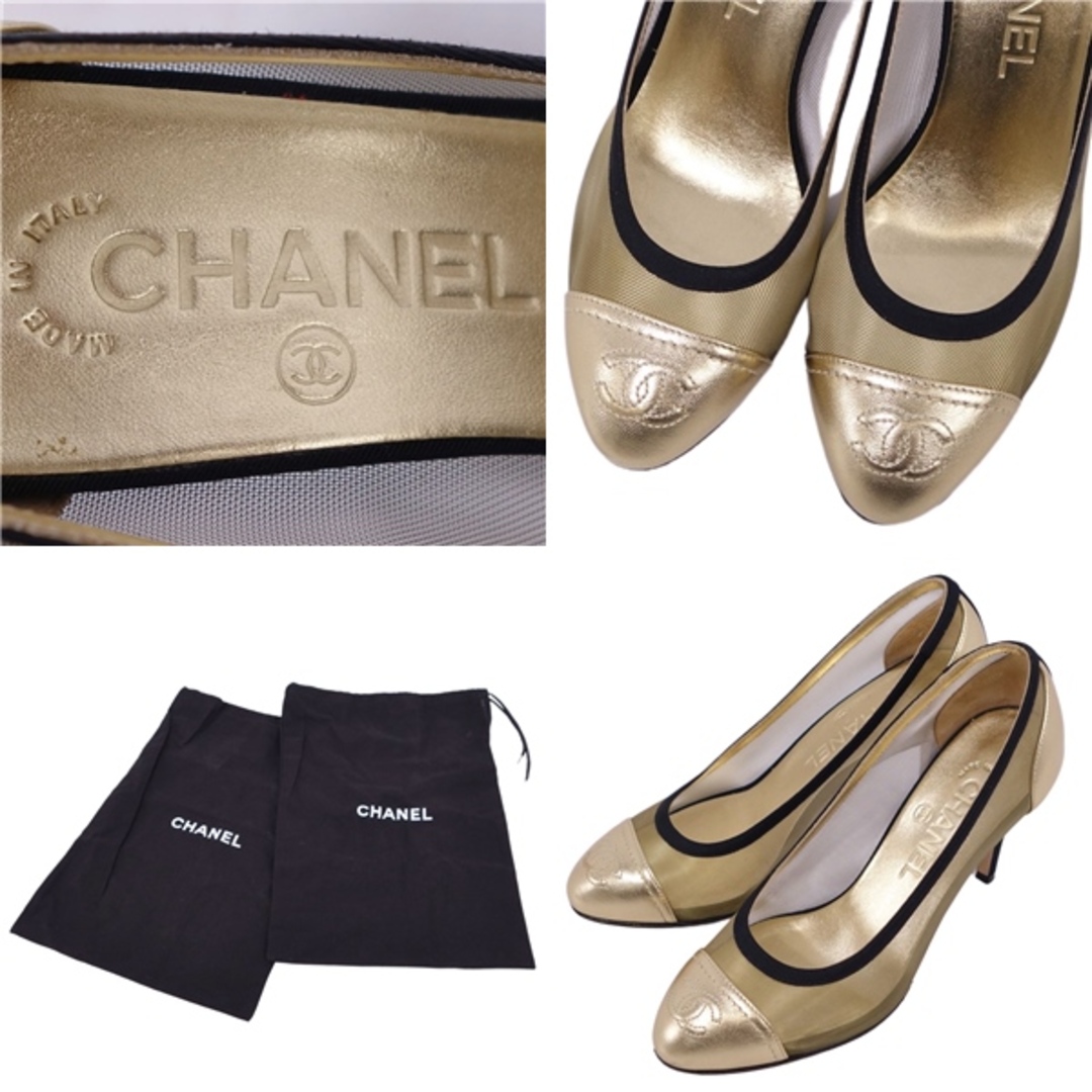 CHANEL - シャネル CHANEL パンプス ヒール キャップトゥ ココ CHANEL - シャネル CHANEL パンプス ヒール キャップトゥ ココ