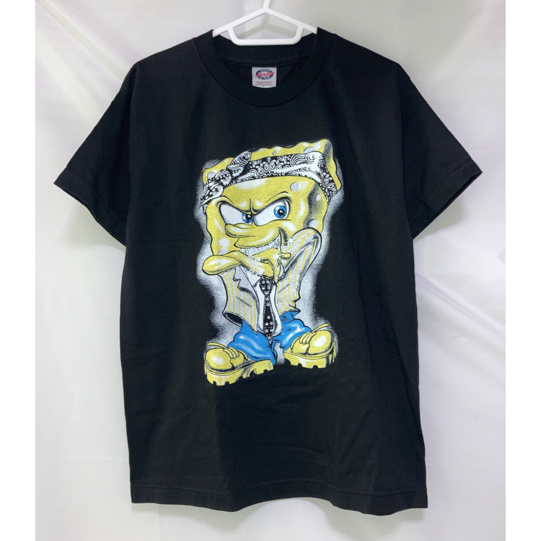 2000s SPONGE BOB Gangster VINTAGE TEE メンズのトップス(Tシャツ/カットソー(半袖/袖なし))の商品写真