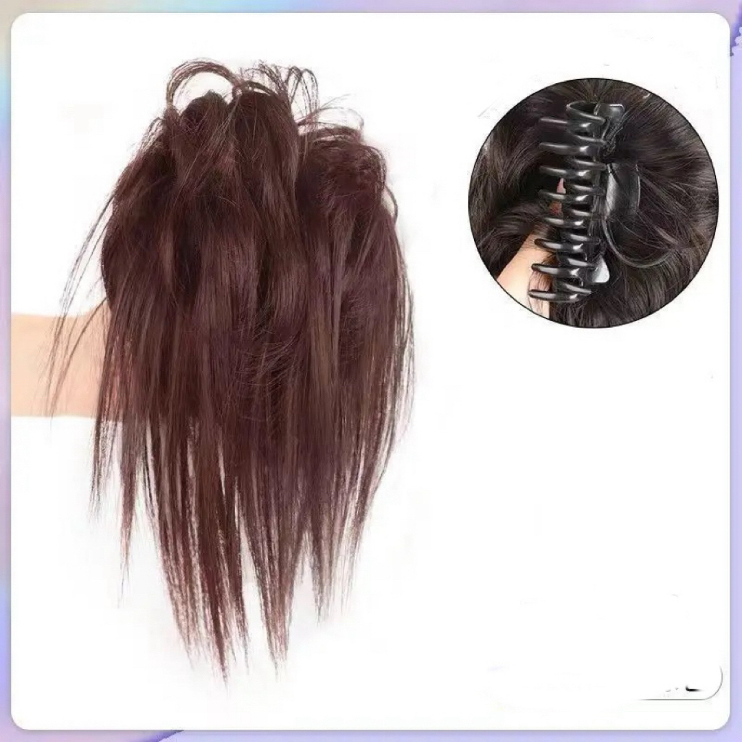 ヘアクリップ　エクステ　ポイントウイッグクリップ　ヘアアレンジ　つけ毛 レディースのヘアアクセサリー(バレッタ/ヘアクリップ)の商品写真