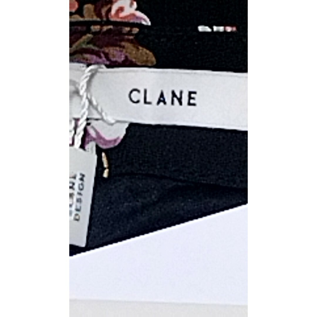 CLANE(クラネ)の未使用♥新品♥CLANE♥ロングスカート♥花柄♥プリーツ♥定価19000+税♥黒 レディースのスカート(ロングスカート)の商品写真