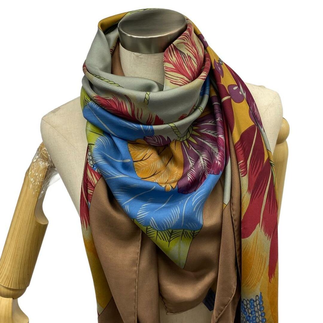 Hermes - エルメス HERMES スカーフ BRAZIL detail カレ140 ベージュの Hermes - エルメス HERMES スカーフ BRAZIL detail カレ140 ベージュの