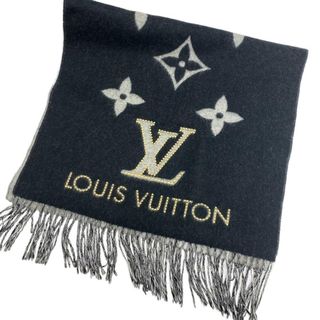 ルイヴィトン(LOUIS VUITTON)のルイヴィトン LOUIS VUITTON マフラー
 マフラー･レイキャビック　スタッディ－ エシャルプ LP1129 ブラック(マフラー/ショール)