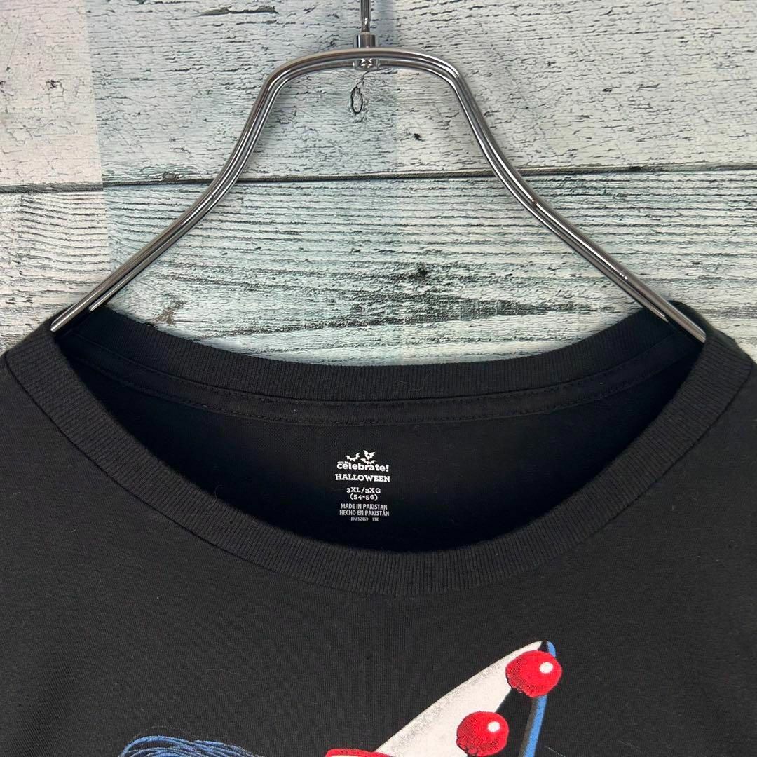 ヴィンテージ ピエロ 半袖 Tシャツ ブラック XXXL メンズのトップス(Tシャツ/カットソー(半袖/袖なし))の商品写真