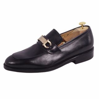 Salvatore Ferragamo - 未使用 サルヴァトーレ フェラガモ Salvatore Ferragamo ローファー モカシン ガンチーニ金具 レザー シューズ メンズ 8.5EE(26.5cm相当) ブラック