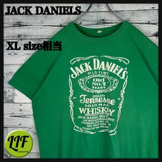 ジャックダニエル(JACK DANIEL'S)のジャックダニエル ウイスキー 半袖 Tシャツ グリーン XL相当(Tシャツ/カットソー(半袖/袖なし))
