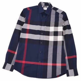 バーバリー(BURBERRY)の美品 バーバリー BURBERRY シャツ ロングスリーブ 長袖 チェック柄 コットン トップス メンズ S マルチカラー(シャツ)