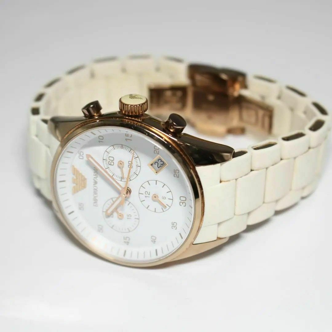 Emporio Armani(エンポリオアルマーニ)のエンポリオアルマーニ ARMANI メンズ クロノグラフクォーツ腕時計 デイト メンズの時計(腕時計(アナログ))の商品写真
