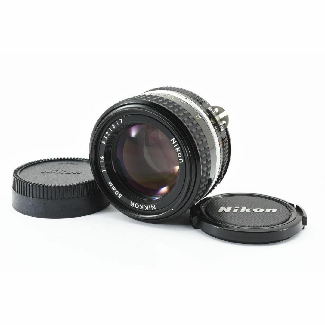 Nikon(ニコン)の超美品 NIKON AI-S NIKKOR 50mm f1.4 MF C664 スマホ/家電/カメラのスマホ/家電/カメラ その他(その他)の商品写真