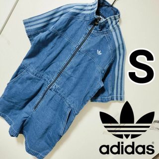 オリジナルス(Originals（adidas）)のadidas デニム ジャンプスーツ オーバーオール ジャージ あのちゃん着用(サロペット/オーバーオール)