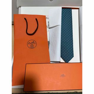 Hermes - (新品) HERMES エルメス ネクタイ 「H」ロゴ柄