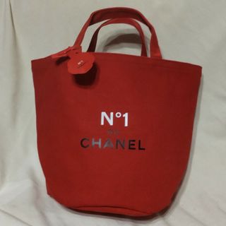 シャネル(CHANEL)のシャネル  トートバッグ　赤　ノベルティ(トートバッグ)