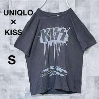 ユニクロ(UNIQLO)のユニクロ×KISS  Tシャツ　Sサイズ　グレー　UNIQLO(Tシャツ/カットソー(半袖/袖なし))