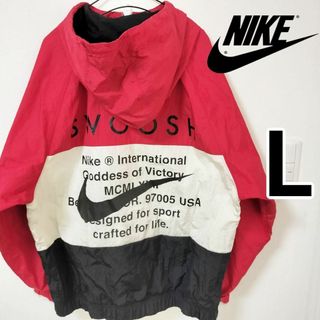 ナイキ(NIKE)のナイキ 赤 ウーブン NSW ナイロンジャケット NIKE ブルゾン メンズL(その他)