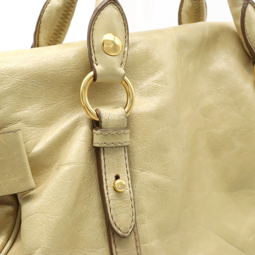 miumiu(ミュウミュウ)のミュウ ミュウ ミュウミュウ リボン ハンドバッグ （12370599） レディースのバッグ(ハンドバッグ)の商品写真