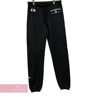 クロムハーツ(Chrome Hearts)のCHROME HEARTS Logo Print Sweat Long Pants クロムハーツ ロゴプリントスウェットロングパンツ ダガー ブラック サイズM 【240410】【新古品】【me04】(スラックス/スーツパンツ)