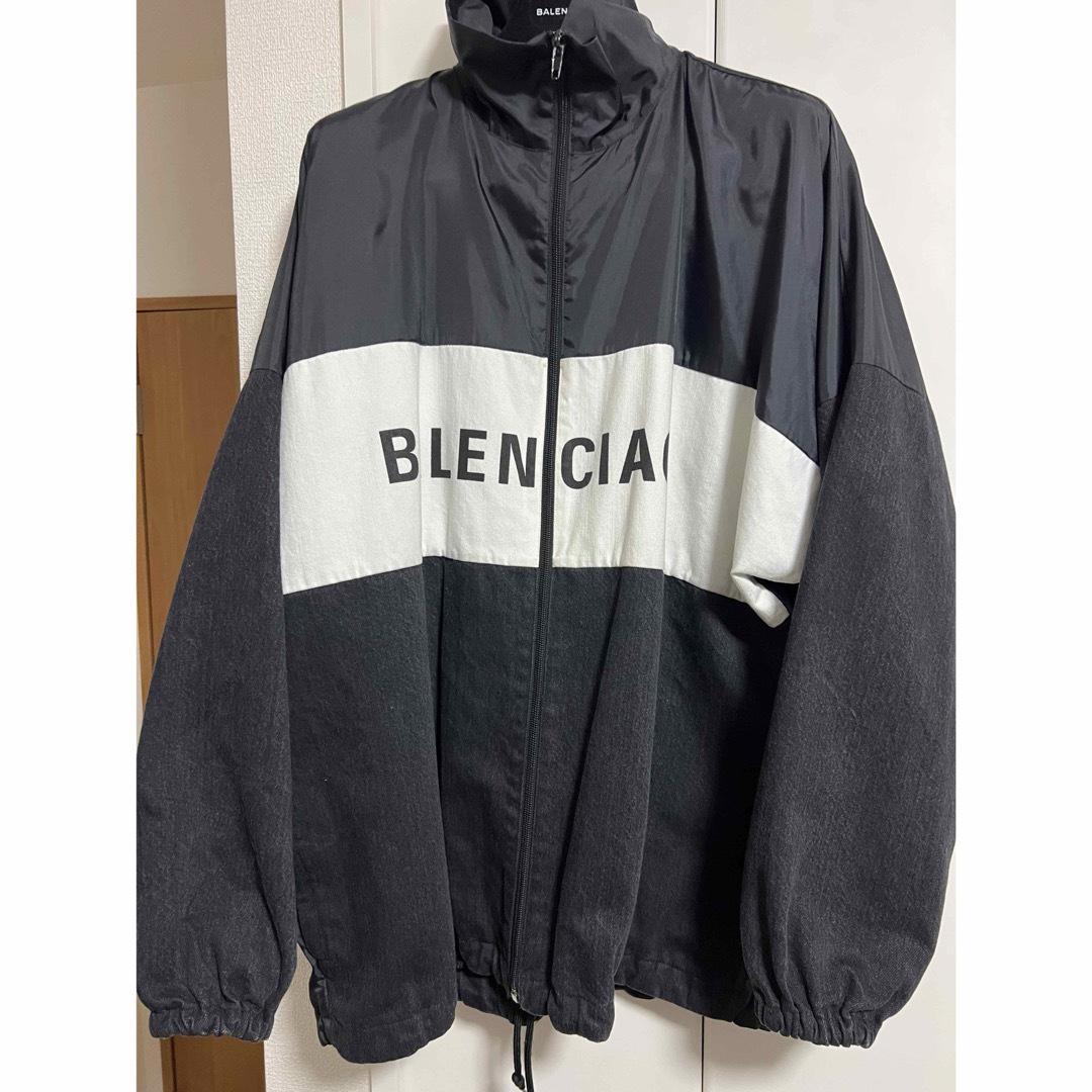 Balenciaga(バレンシアガ)のバレンシアガ　トラックジャケット　デニム×ナイロン メンズのジャケット/アウター(ナイロンジャケット)の商品写真