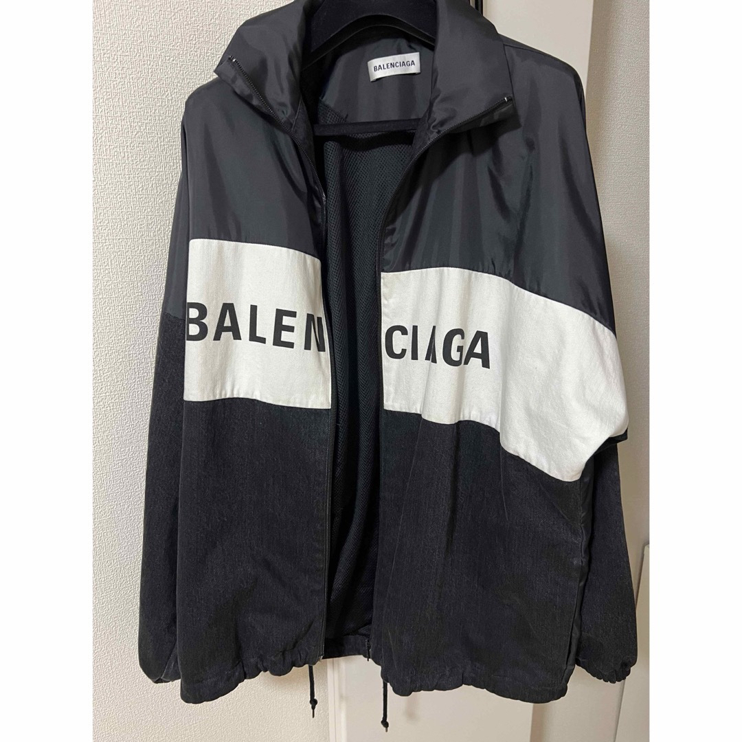 Balenciaga(バレンシアガ)のバレンシアガ　トラックジャケット　デニム×ナイロン メンズのジャケット/アウター(ナイロンジャケット)の商品写真