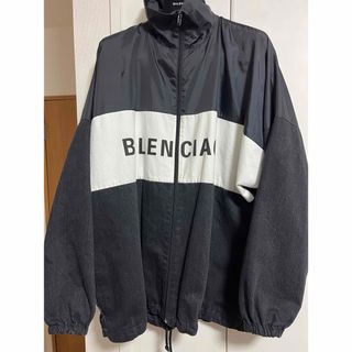 バレンシアガ(Balenciaga)のバレンシアガ　トラックジャケット　デニム×ナイロン(ナイロンジャケット)