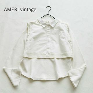 アメリヴィンテージ(Ameri VINTAGE)のAMERI vintage アメリヴィンテージ ミニマルシャツドッキングニット(シャツ/ブラウス(長袖/七分))