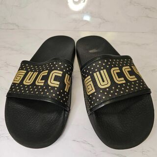 Gucci - サンダル⭐️グッチ GUCCY SEGAコラボ 限定 ブラック  　ＧＵＣＣＩ