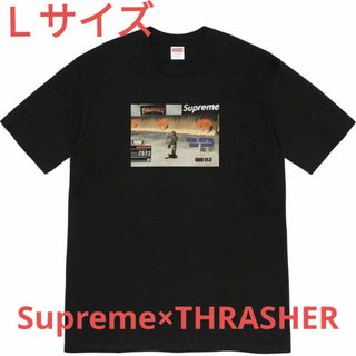 シュプリーム(Supreme)のSupreme × THRASHER GAME TEE (ブラック Ｌサイズ)(Tシャツ/カットソー(半袖/袖なし))