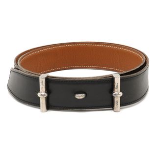 エルメス(Hermes)のエルメス リバーシブル ベルト レザー ブラック 黒 （12370567）(サスペンダー)