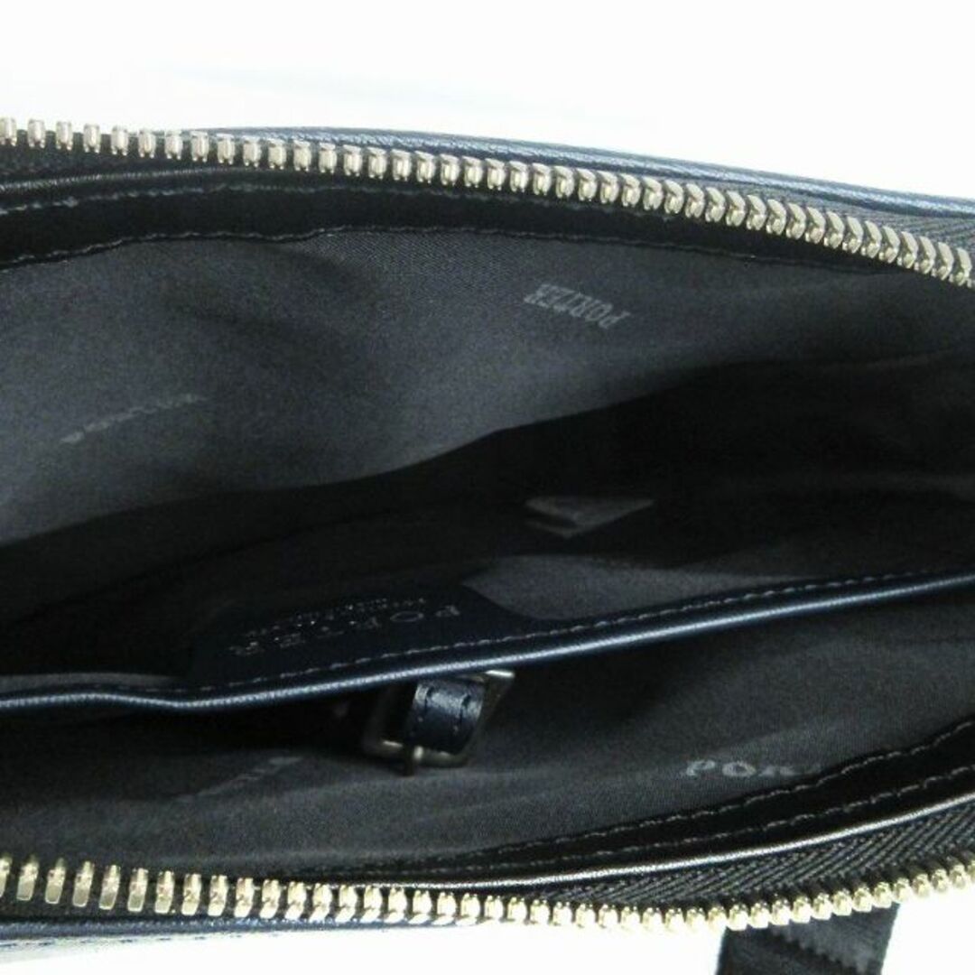 PORTER(ポーター)のポーター 吉田カバン ラスター ショルダーバッグ スクエア 紺 黒 鞄 ■SM1 メンズのバッグ(ショルダーバッグ)の商品写真