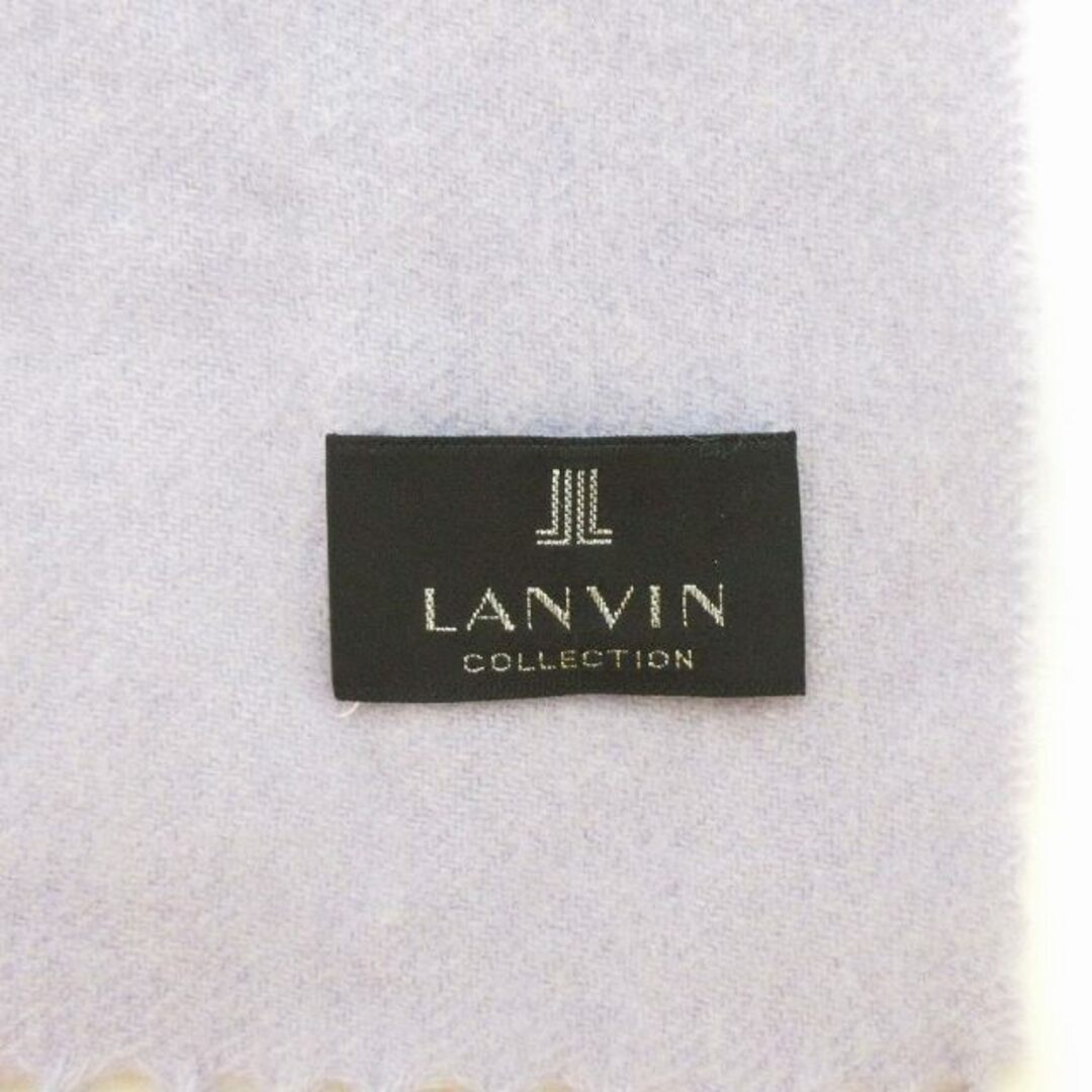 LANVIN(ランバン)のランバン コレクション ストール マフラー 大判 フリンジ カシミヤ 紫系  レディースのファッション小物(ストール/パシュミナ)の商品写真