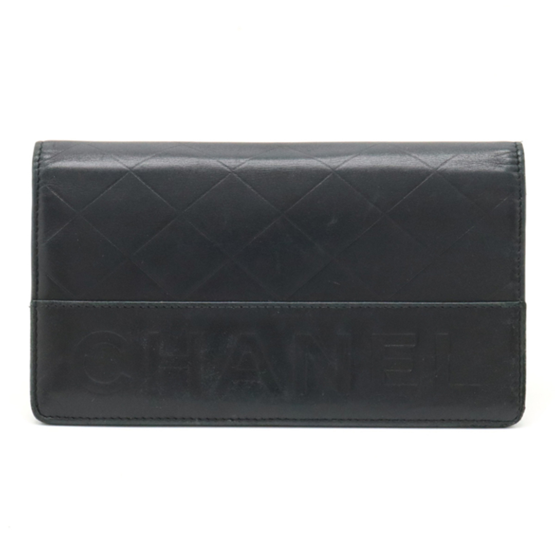 CHANEL(シャネル)のシャネル ロゴ 2つ折長財布 二つ折り長財布 レザー （12340342） レディースのファッション小物(財布)の商品写真