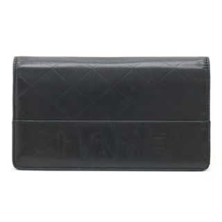 シャネル(CHANEL)のシャネル ロゴ 2つ折長財布 二つ折り長財布 レザー （12340342）(財布)