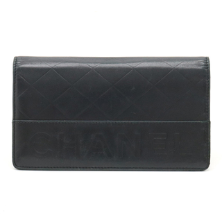 シャネル(CHANEL)のシャネル ロゴ 2つ折長財布 二つ折り長財布 レザー （12340342）(財布)