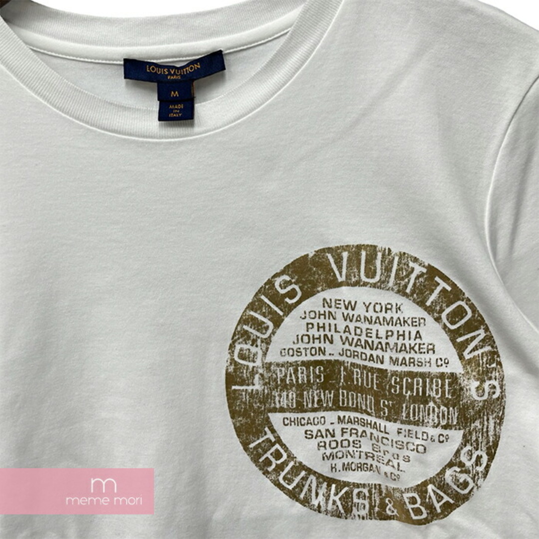 LOUIS VUITTON(ルイヴィトン)のLOUIS VUITTON Gold Logo T-Shirt  ルイヴィトン ゴールド ロゴ Tシャツ 半袖カットソー 胸ロゴ ホワイト×ゴールド サイズM【240410】【中古-A】【me04】 メンズのトップス(Tシャツ/カットソー(半袖/袖なし))の商品写真