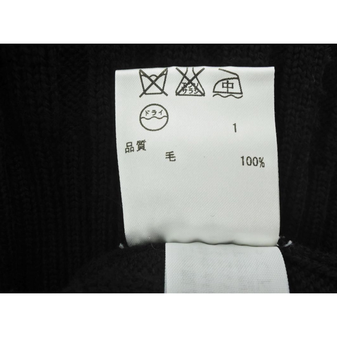 ICB(アイシービー)のiCB アイシービー ウール100% Vネック リブ ニット セーター S 黒  レディースのトップス(ニット/セーター)の商品写真