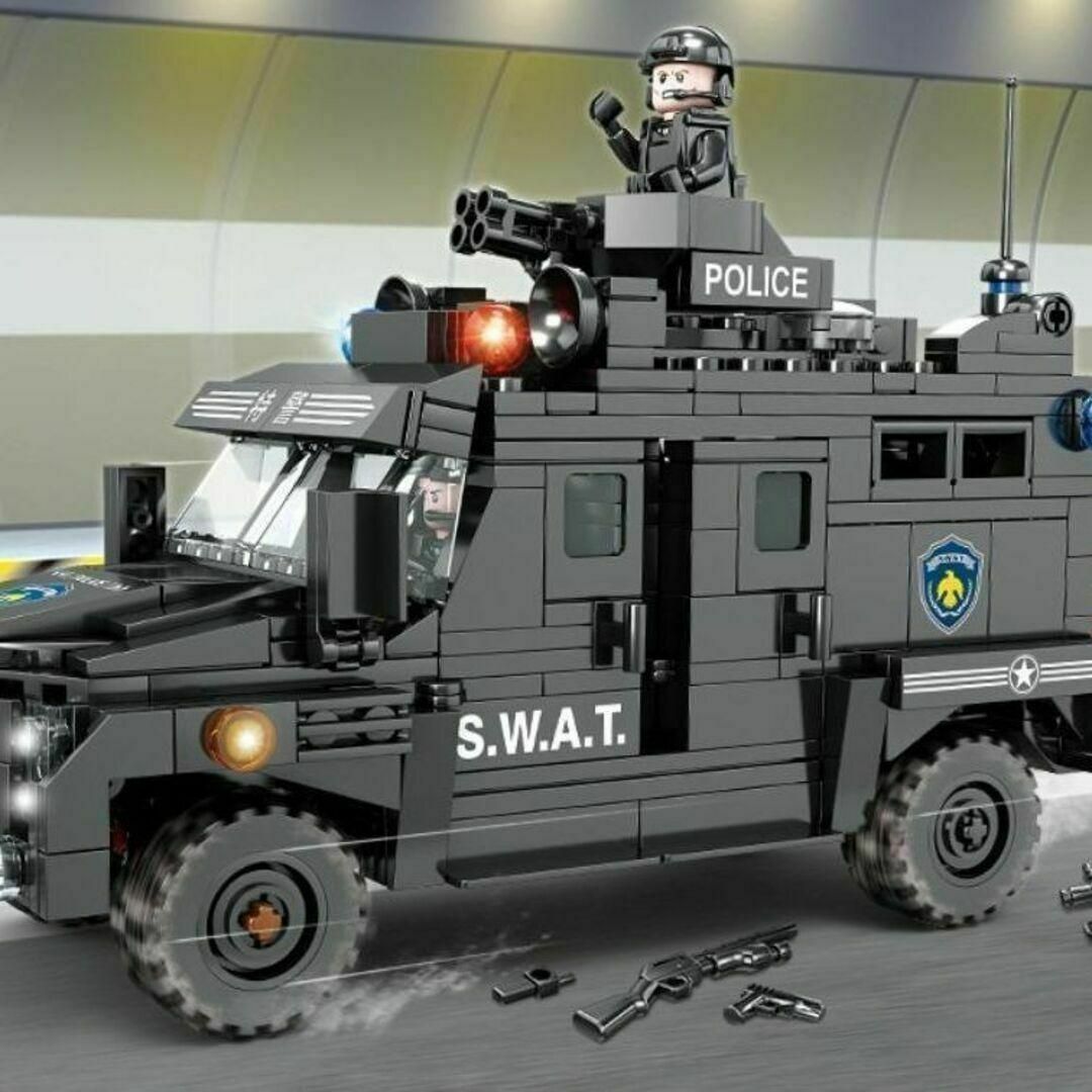 【レゴ互換】特殊警察SWAT 大型輸送車両 装甲車 ブロック模型 エンタメ/ホビーのおもちゃ/ぬいぐるみ(模型/プラモデル)の商品写真