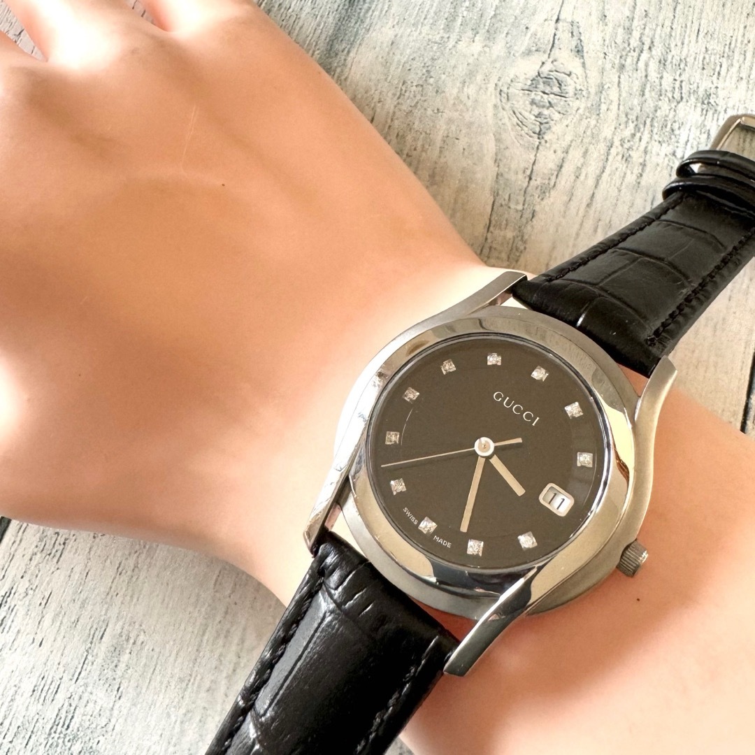 2025年新作 GUCCI - 【電池交換済】GUCCI グッチ 5500M 腕時計 メンズ 11P 時計