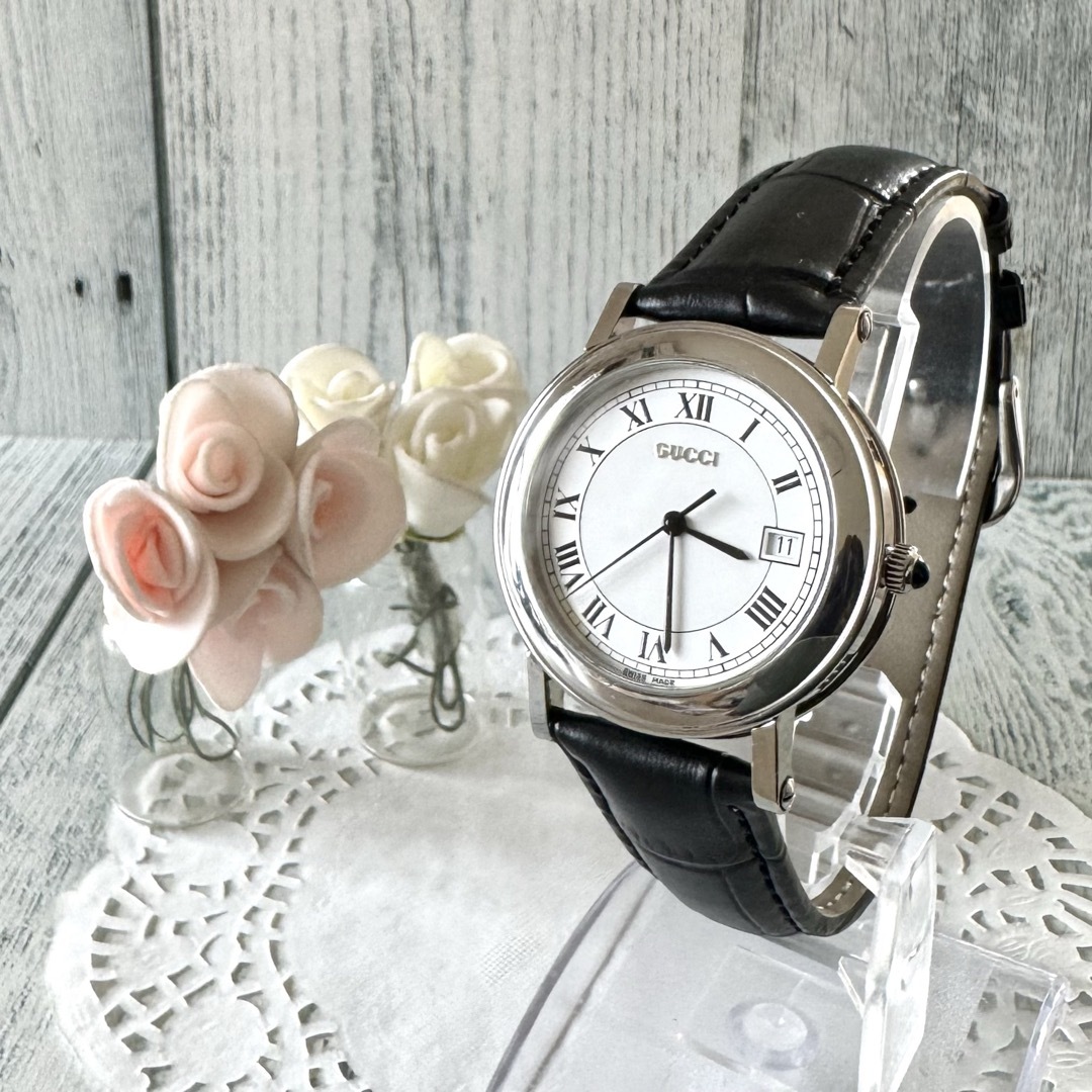 Gucci(グッチ)の【電池交換済】GUCCI グッチ 7400M 腕時計 シルバー メンズ メンズの時計(腕時計(アナログ))の商品写真