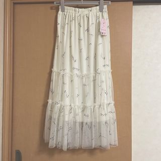 シマムラ(しまむら)のSALE❣️プリントチュールスカート(ロングスカート)