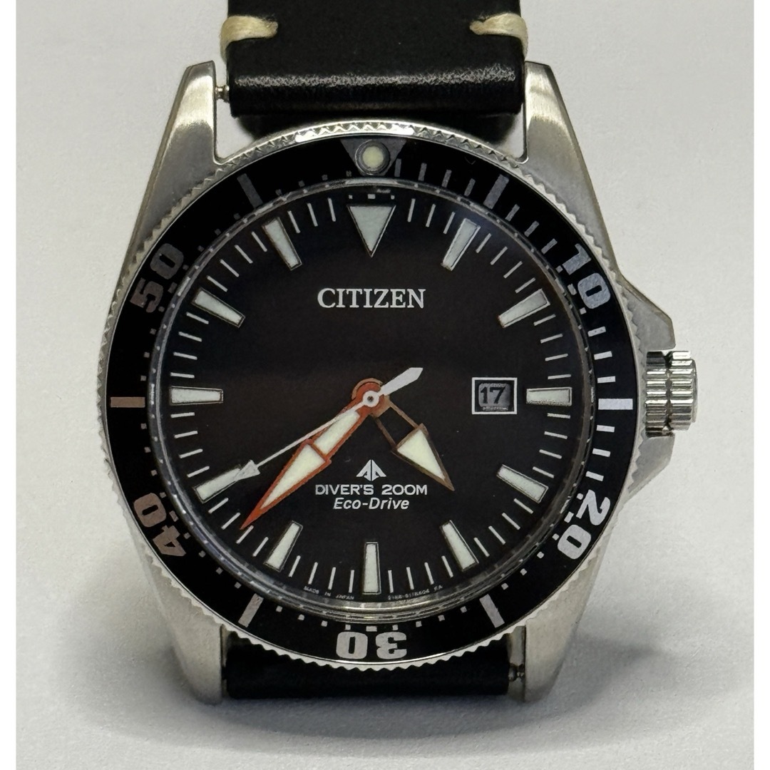 CITIZEN(シチズン)の【美品】シチズン ダイバーズウォッチ 200m防水 ソーラー電池で駆動します メンズの時計(腕時計(アナログ))の商品写真