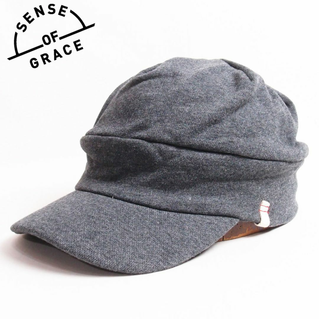 SENSE OF GRACE(センスオブグレース)の新品 SENSE OF GRACE ポインケアキャップ チャコール フリーサイズ メンズの帽子(キャップ)の商品写真