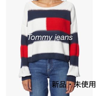 トミージーンズ(TOMMY JEANS)のTommyニット　Tommy jeans ニット　トリコロール　トミーセーター(ニット/セーター)