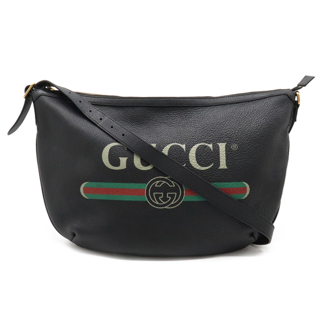 Gucci(グッチ)のグッチ グッチプリント ハーフムーン ホーボー （22380116） レディースのバッグ(ショルダーバッグ)の商品写真