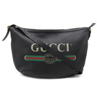 グッチ(Gucci)のグッチ グッチプリント ハーフムーン ホーボー （22380116）(ショルダーバッグ)