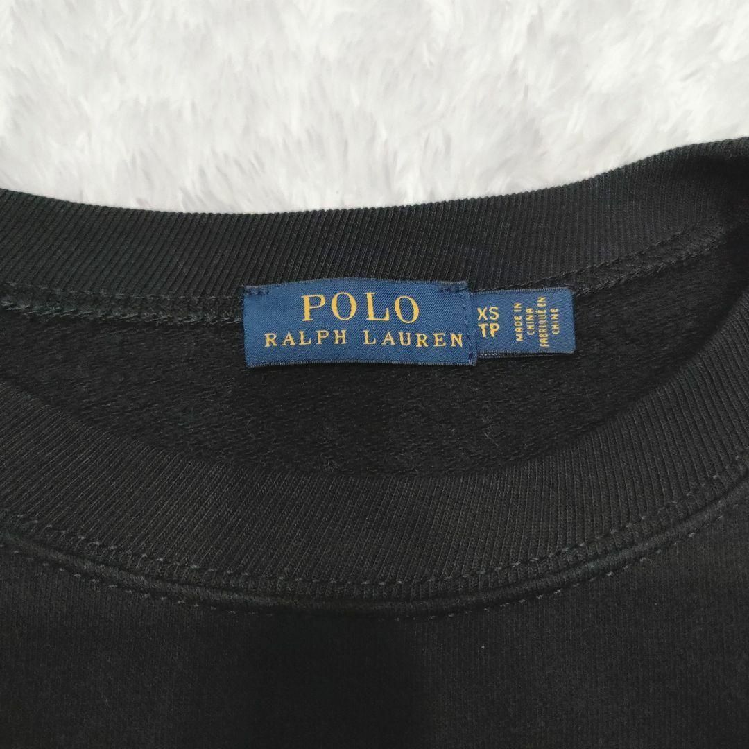 POLO RALPH LAUREN(ポロラルフローレン)の【美品】ポロラルフローレン ポロベア スウェット タキシード 現行タグ 黒 レディースのトップス(トレーナー/スウェット)の商品写真