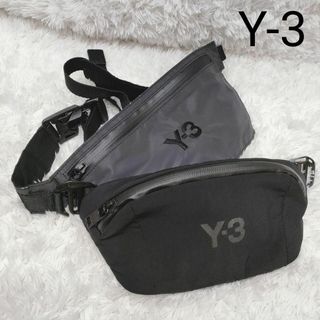 ワイスリー(Y-3)の【美品】ワイスリー ウエストポーチ ボディバッグ  ロゴ ブラック 斜め掛け(ウエストポーチ)