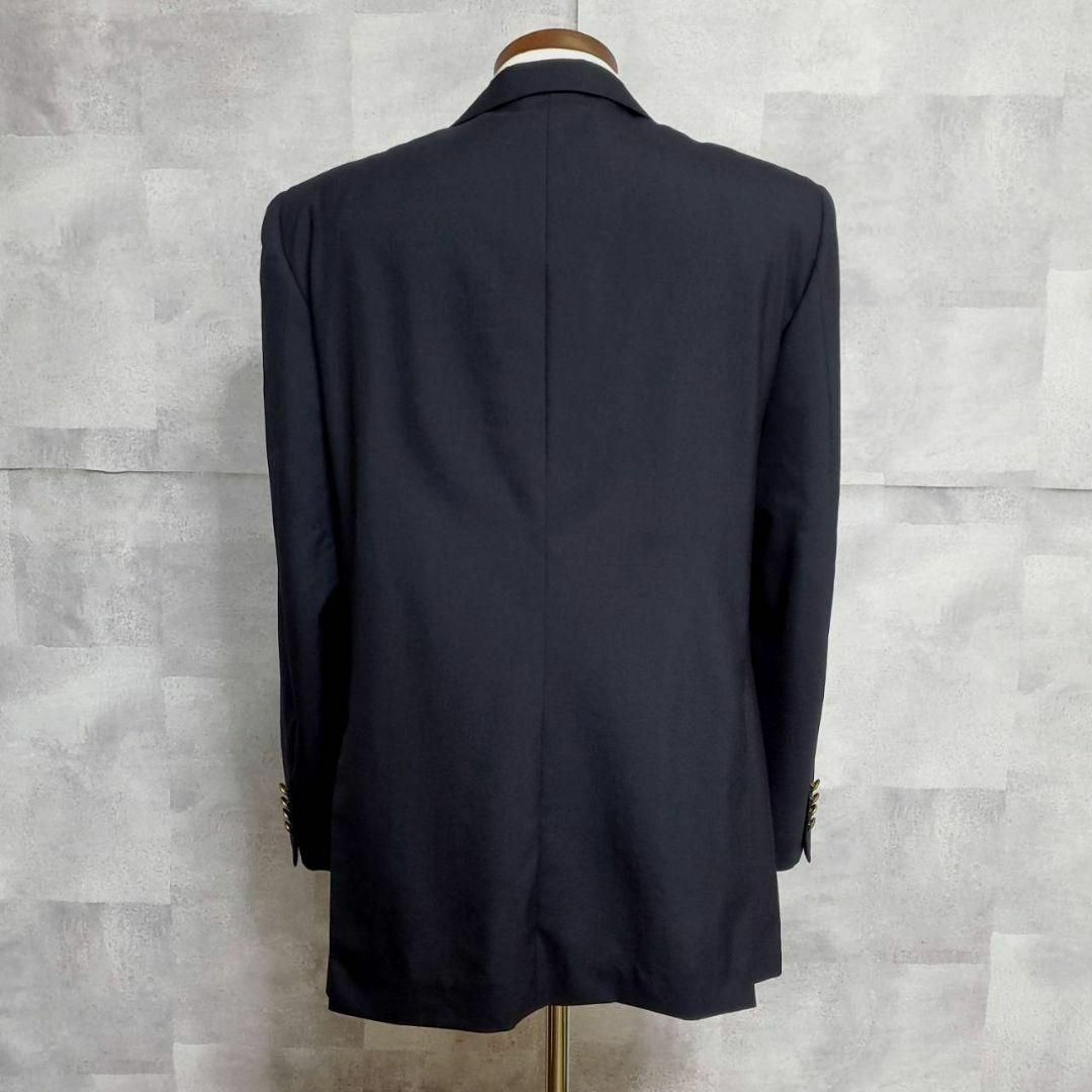 BURBERRY - 美品 XL バーバリー 背抜き モヘア 羊毛 ブレザー 紺 BURBERRY - 美品 XL バーバリー 背抜き モヘア 羊毛 ブレザー 紺