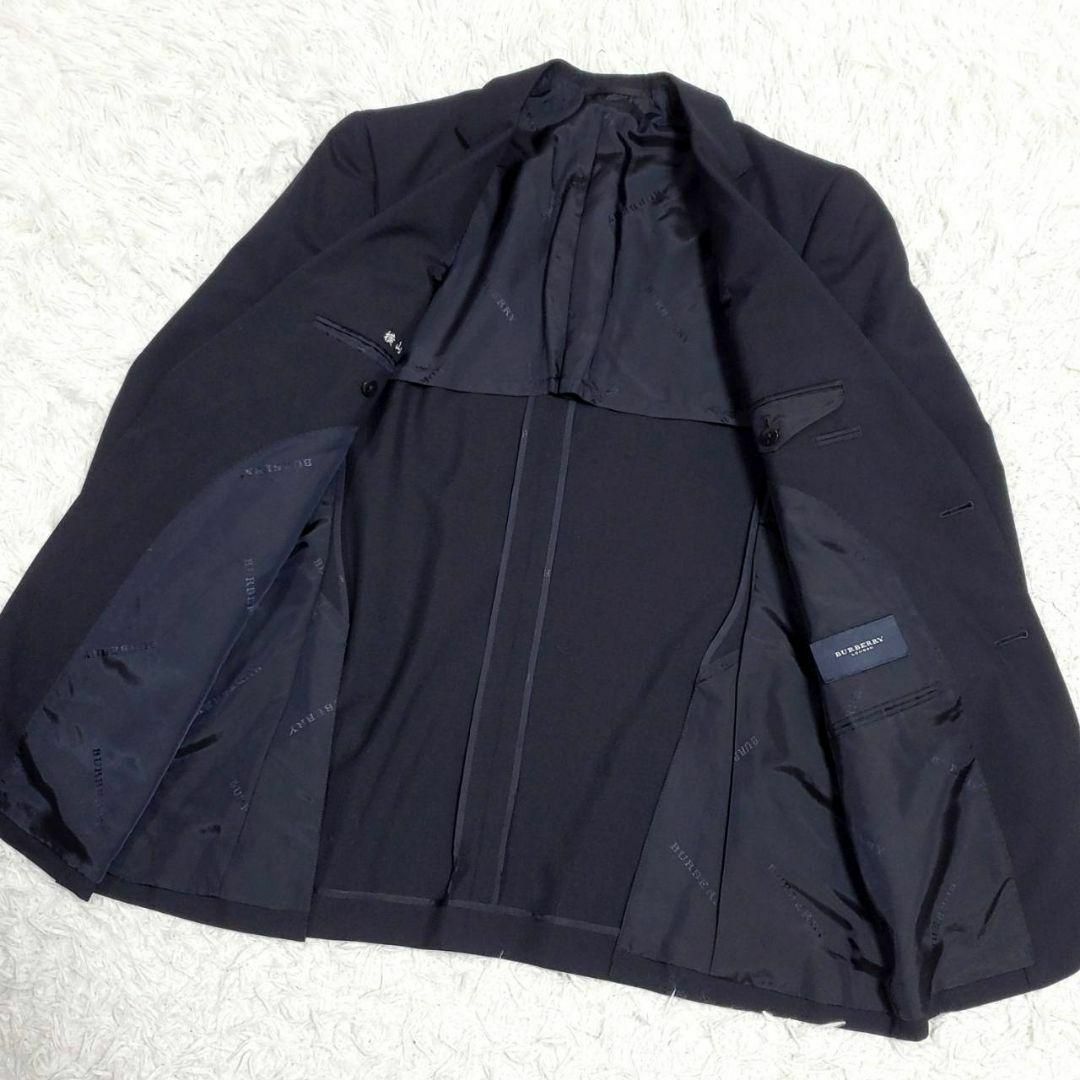 BURBERRY - 美品 XL バーバリー 背抜き モヘア 羊毛 ブレザー 紺 BURBERRY - 美品 XL バーバリー 背抜き モヘア 羊毛 ブレザー 紺