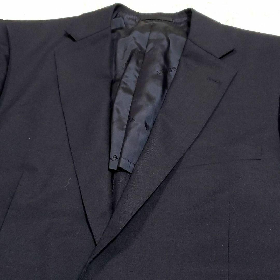 BURBERRY - 美品 XL バーバリー 背抜き モヘア 羊毛 ブレザー 紺 BURBERRY - 美品 XL バーバリー 背抜き モヘア 羊毛 ブレザー 紺